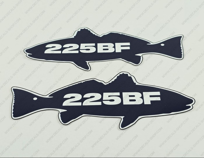 Sea Fox 225BF Boat Logo Decal Set of 2 x 8"